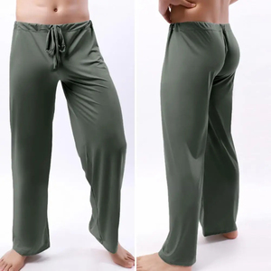 Wholesale <b>Men</b> Sports <b>Trousers</b> <b>Men</b> Clothing <b>Yoga</b> Pants Low Waist Drawstring Straight Loose Thin Sports Comfortable Elastic Waist - Product Image 4