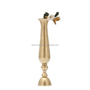 High Quality <b>Unique</b> Coastal Design Casted Flower <b>Vase</b> Handmade Metal Tabletop for Home Decor Wedding Gifts Easter Floor Display - Product Image 3