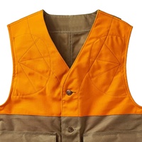 Gilets de chasse personnalisés durables de combat orange gilet de veste multi-poches léger et respirant