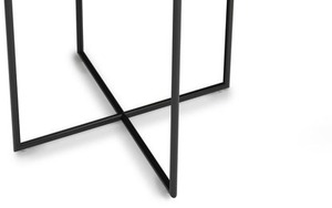 Arden Modern <b>Round</b> Metal Coffee <b>Table</b> With <b>Gold</b> Top And Black Frame Contemporary Living Room Furniture - Product Image 5