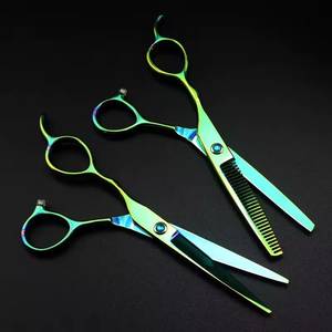 Ciseaux de coiffure professionnels en acier inoxydable 440C, lame tranchante, manche long, pour droitiers, pour la coupe de cheveux - Product Image 6