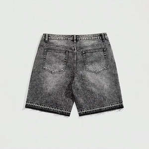 Shorts de mezclilla de nueva llegada para hombre, estilo jeans, ropa de calle con logo personalizado, color sólido, shorts de mezclilla para hombre - Product Image 2