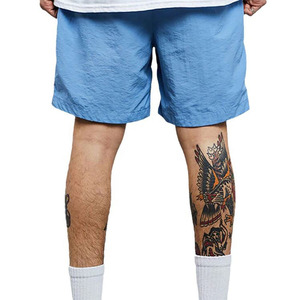 Men's Solid Light Blue Casual <b>Shorts</b> Breathable Quick-Dry Oxford Fabric Elastic Waist Side Pockets <b>Lightweight</b> Summer <b>Shorts</b> - Product Image 2