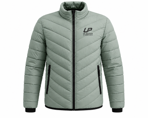 Custom Men's Lightweight <b>Quilted</b> Puffer Jacket Insulated <b>Winter</b> Zip-Up Outdoor Casual Polyester Coat OEM ODM Manufacturer - Product Image 3