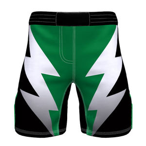 Shorts de MMA Pro-Series Lightning Bolt : Vêtements de combat sublimés haute performance pour BJJ et grappling - Service OEM personnalisé pour équipes - Product Image 1