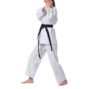 Uniformes Profesionales de Karate para Entrenamiento y Competición con Impresión de Logotipo Personalizado, 100% Algodón, Color Blanco - Product Image 3