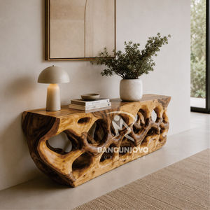 Solid Wood <b>Console</b> <b>Table</b> Handmade Modern Minimalist Design Entryway Living Room Furniture - Product Image 1