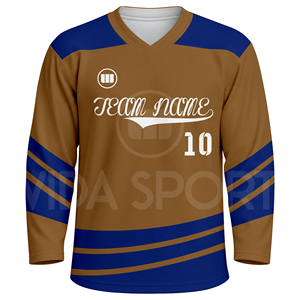 OEM Service Custom Made Ice Hockey Uniform Sublimation Hockey Jersey And Pants <b>Set</b> USA Team Apparel Manufacturer - Product Image 2