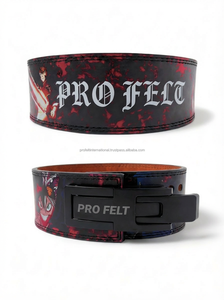 Ceinture de musculation haute performance en cuir de vachette robuste, style anime personnalisé, avec boucle à levier, pour entraînement de compression et renforcement musculaire - Product Image 2