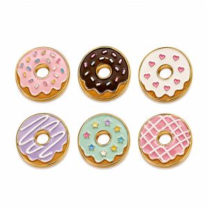 Épingles de revers en gros pour café avec logo personnalisé, badges décoratifs en métal émaillé pour l'image de marque des cafés - Product Image 3