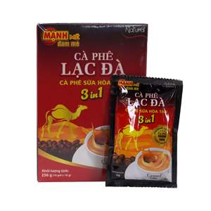 Caja de cartón personalizable de OEM, entrega rápida, café instantáneo 3 en 1, fabricante de Vietnam, bebida con sabor a azúcar amargo y cafeína - Product Image 2