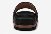 Claquettes pour hommes avec logo personnalisé, couleur unie, bout ouvert, été, dessus en EVA PU, coussinées, imperméables, légères