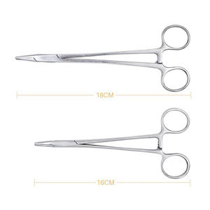 7 Pcs Enucleation Minor MicTC MAYO HEGAR Steel Manual Needle <b>Holder</b> Forceps 18cm Reusable CE Certified Class I By Dentavex - Product Image 5