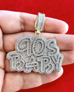 Wholesale Iced Hip Hop Certificated Sterling Silver Fashion Streetwear <b>Necklace</b> <b>Name</b> Letter <b>Custom</b> Mask Pendant Moissanite Party - Product Image 1