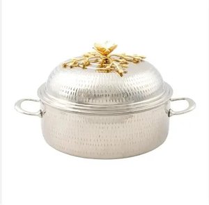 Casserole en métal de haute qualité avec couvercle, chauffe-plat isolé pour la maison, les mariages, la restauration, les hôtels, conteneur alimentaire - Product Image 1