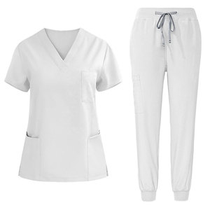 High Quality Medical <b>Scrub</b> Uniform Short Sleeve <b>Scrubs</b> <b>Top</b> Hospital Clothing Medical Women <b>Scrubs</b> Uniform Suits - Product Image 5