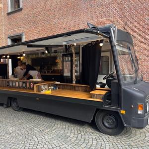 Remolque de Comida Móvil de Acero Inoxidable y Aluminio para Dulces y Frituras, Servicio de Catering Comercial, Capacidad para 150 Personas, con Sistema de Alimentación Integrado - Product Image 6