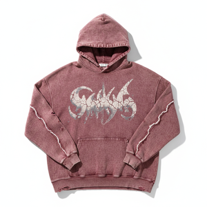 Sweat à capuche pour homme, design personnalisé, effet délavé, logo personnalisé, coton, molleton français, polaire polyester, streetwear tendance, sweat à capuche pull-over - Product Image 1