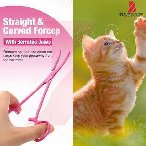 Instrumentos Quirúrgicos Reutilizables, Acero Inoxidable, 2 Piezas, Color Rosa, Forma Recta y Curva, Pinzas Hemostáticas Kelly Hechas a Medida - Product Image 6