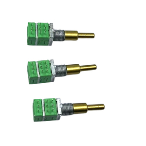 High Quality 9mm Dual Shaft 2-Gang Dual Potentiometer Hot Selling Rotary Rheostats Favor Union Product - Product Image 2