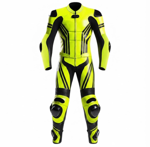 Combinaison de moto en cuir sur mesure de qualité supérieure MotoCP Racing 1 pièce, équipement de conduite avec bosse niveau 2 CE, fabriquée sur mesure - Product Image 1