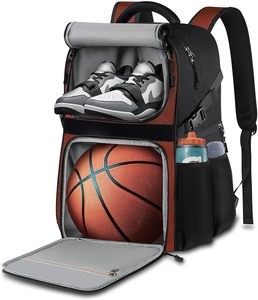 Sac à dos de basket-ball, sac de sport robuste, capacité de rangement extra-large, bretelles réglables confortables pour le basket-ball - Product Image 4