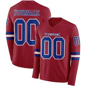 Camiseta de Fútbol de Manga Larga para Hombre OEM con Material de Spandex/Poliéster, Diseño Transpirable, Nombre Personalizado y Nombre del Equipo para Todas las Temporadas - Product Image 6
