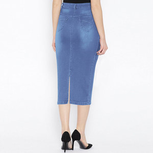 High Street Style Women's Denim Skirts For Sale Competitive Price Women's Denim Skirts With OEM Service - Product Image 1