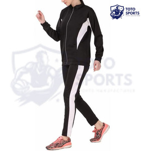 High Quality Top Trendy Best Seller Lightweight Quick Dry Workout Clothing Wholesale Best Supplier <b>Women</b> Tracksuit Zipper Set - Product Image 4