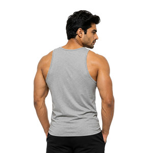 Débardeur de sport gris chiné personnalisé pour homme – Maillot de fitness sans manches, gilet de musculation, chemise d'entraînement à séchage rapide, vêtement de sport athlétique - Product Image 4