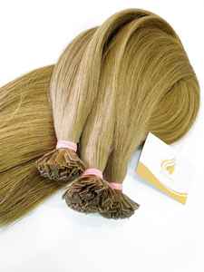 Extensions de cheveux vierges italiennes en kératine, cuticules alignées, haute qualité, lisses, couleurs personnalisables, pointes I-U-V, livraison mondiale - Product Image 4