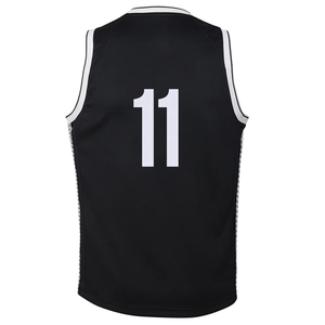 Nouveauté, vente flash, maillots de basket-ball personnalisés pas chers, maille respirante, 100% polyester, antibactérien, sans manches, unisexe - Product Image 3