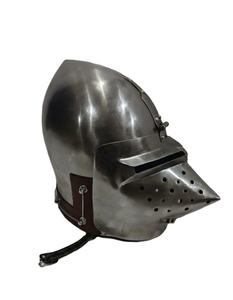 Casco Medieval Hounskull Bascinet del Siglo XIV, Armadura de Caballero de Hierro con Visera, Listo para Batalla, para Halloween, Navidad y Reenactaciones - Product Image 1
