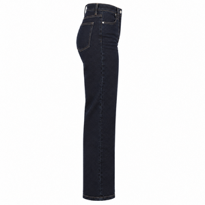 Pantalones Casuales de Mezclilla Vintage de Cintura Alta para Mujer, Corte Holgado, Pierna Recta, Versátiles, para Verano - Product Image 2