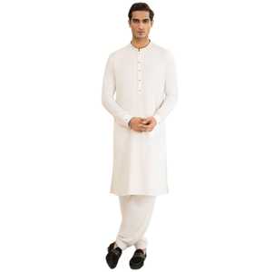 Custom Logo <b>Men's</b> Salwar Kameez Traditional Indian & Pakistani <b>Men</b> Clothing Comfortable Long <b>Kurta</b> Pajama Islamic Clothing Set - Product Image 1