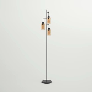 Lampe de sol LED moderne réglable avec variateur tactile et base stable pour l'éclairage du salon, de la chambre et du bureau - Product Image 5