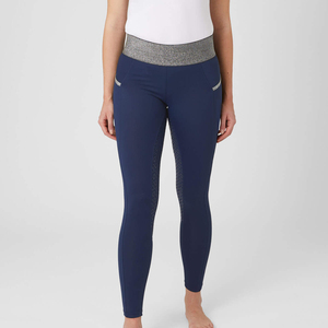 Legging d'équitation pour femme, taille mi-haute, uni, avec impression numérique sur toute la surface, respirant, séchage rapide, léger, en polyester - Product Image 4