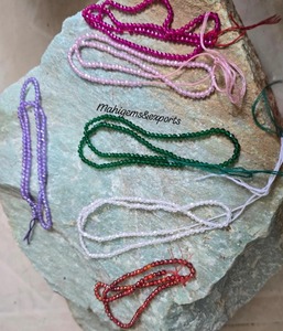 6 brins de perles de zircon cubain facettées multicolores, magnifiques perles de zircon personnalisées et autres bijoux en diamant - Product Image 6