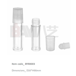 Plastic <b>Bottles</b>-Custom Transparent Cosmetics Container Roller Ball Applicator for Perfume <b>Oil</b> Shimmering <b>Oil</b> Liquid Cosmetics - Product Image 1