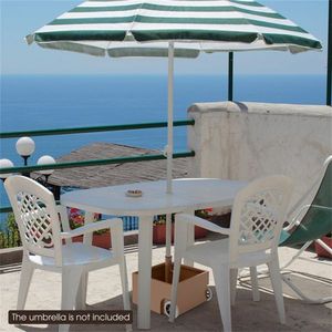 Base per Ombrellone da Caffè Riempibile da 150 libbre con Ruote e 2 Adattatori per Ombrelloni da Patio da 7,5-11 piedi - Product Image 6