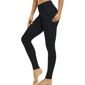 Leggings d'équitation pour femmes, prix de gros, best-seller, logo imprimé personnalisé, taille élastique, légers, respirants, séchage rapide - Product Image 4