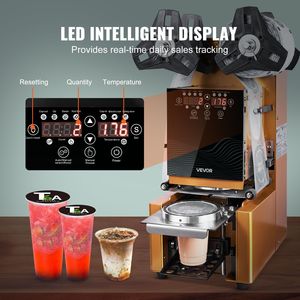 Fully Automatic 190 mm Tall 90/95 mm Cup Electric <b>Tea</b> Sealer 500-650 Cups/Hour Cup Sealing <b>Machine</b> - Product Image 5