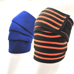 Bandes de compression pour genoux robustes et flexibles en nylon 40 % élasthanne, antibactériennes, respirantes, légères, avec fermeture auto-agrippante - Product Image 6