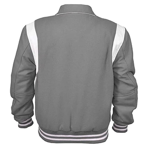 Chaqueta de Invierno Moderna para Hombre, Reversible, Estilo Deportivo Casual, Holgada, Tipo Varsity, Tallas Grandes, con Decoración de Piel de Oveja - Product Image 4
