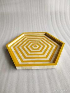 Bandeja con Incrustaciones de Hueso para Mesa de Centro, Comedor, Servir, Decoración del Hogar, Regalo, Hecho a Mano, Ecológico, Calidad Premium - Product Image 2