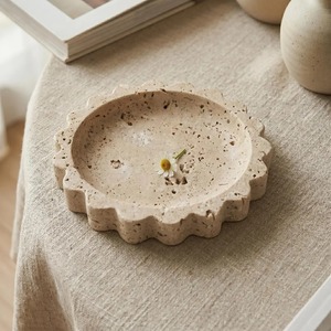 Handmade Travertine Resin Decorative Serving Tray Premium Epoxy Marble Finish Tray for Luxury Dining Room Living Room and Hotel - Product Image 6
