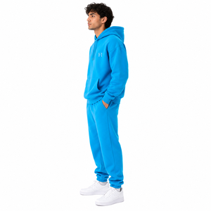 Sweat-shirts à capuche personnalisés pour hommes, sweats à capuche oversize en polaire, vêtements décontractés, logo brodé, poche avant, ensemble survêtement et jogging USA - Product Image 4