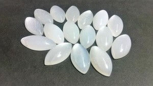 Piedra de Luna Blanca Natural en Forma de Marquesa, Cabujón de Alta Calidad, Gema Suelta para Fabricación de Joyas, Certificada por Terceros, DIY - Product Image 4