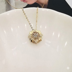Joyería Fina, Collar de Diamantes con Diseño de Baile en Oro Puro de 14K/18K, Collares con Colgante de Diamantes de Laboratorio, para Compromiso y Fiestas, para Chicas - Product Image 4