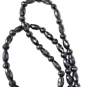 Cuentas redondas de moissanita negra de 7 mm y tubo hecho a mano para joyería de moda, otras cuentas Mangal Sutra - Product Image 1